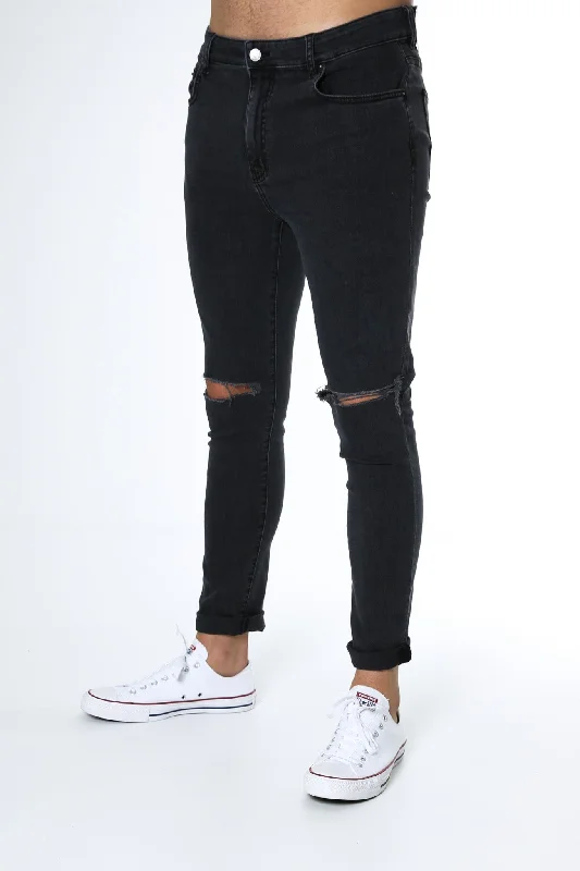 R1 Skinny Jean Paradox Black Hip Men's Urban Hip Men's Urban