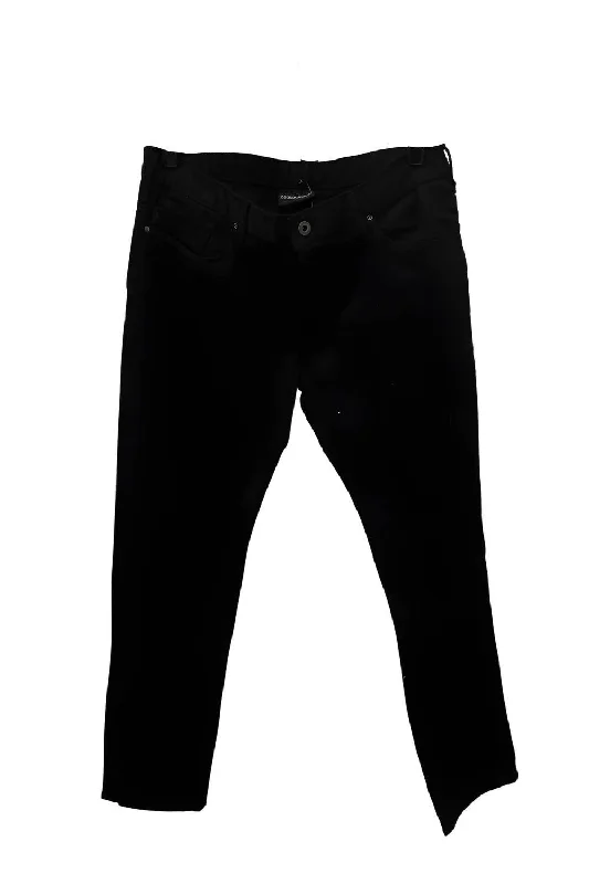 Straight Leg Pant In Black Masculine Men's  Masculine Men's 